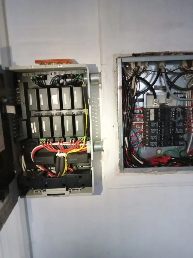 Electrical panel upgrade completed for Security Camera Wiring in Martinez
